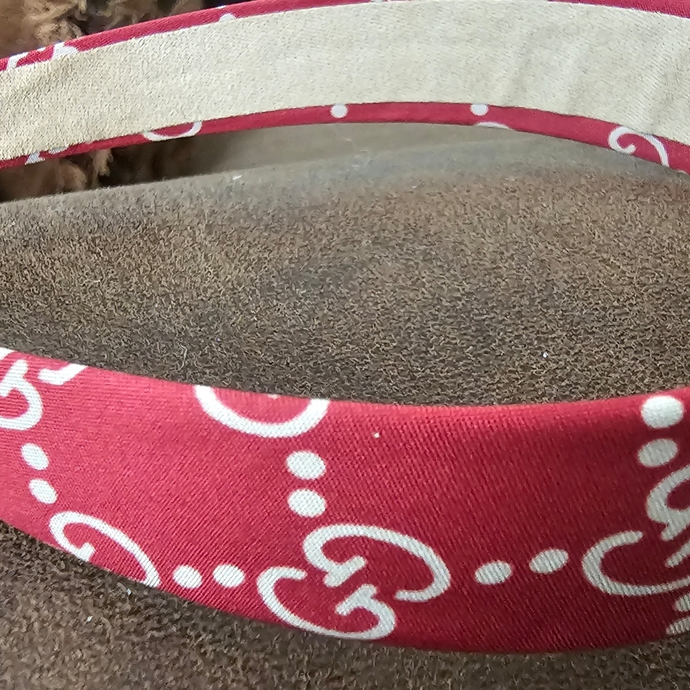 GG Collection Red and White Hair Accessory - Picture 7 of 7